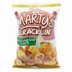 martys cracklin salt y vinegar 90g - oishi