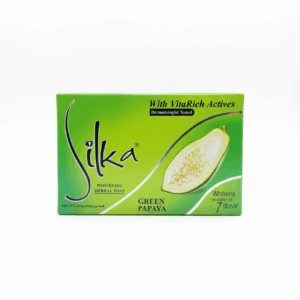 silka green papaya whitening soap 135g