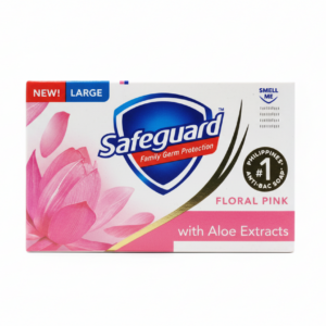floral pink bar soap 125g- safeguard