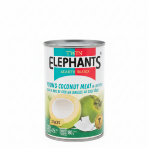 young coconut meat slices 425g - twin elephants